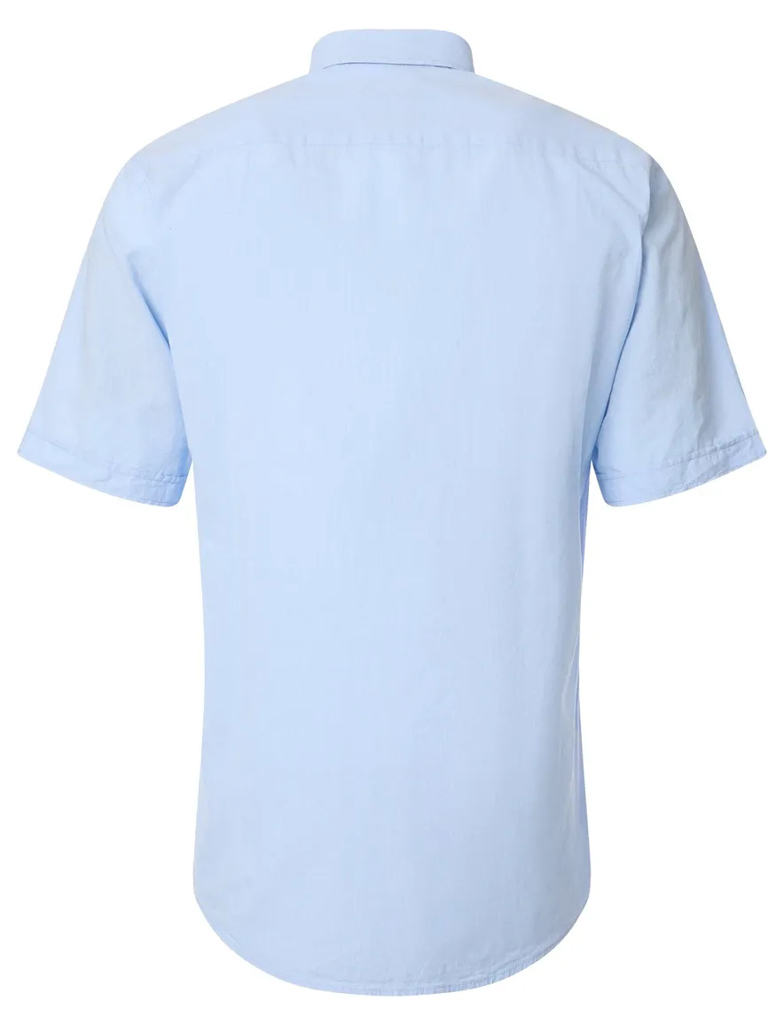 Casa Moda Casual Fit casual overhemd korte mouw lichtblauw