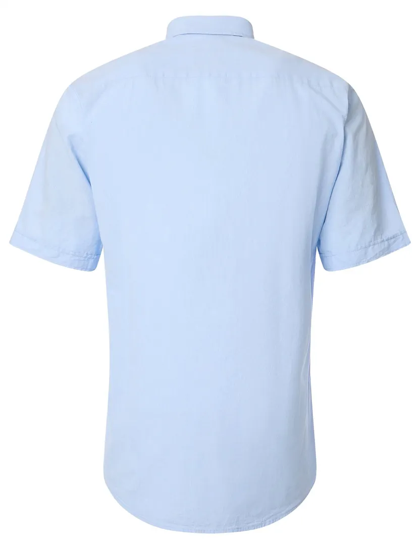 casual overhemd korte mouw Casa Moda Casual Fit lichtblauw