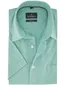 Turquoise korte mouw overhemd Casa Moda borstzak witte knopen