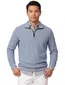 Casa Moda trui half zip gebreid lichtblauw