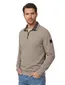 Half zip trui Casa Moda beige gemeleerd