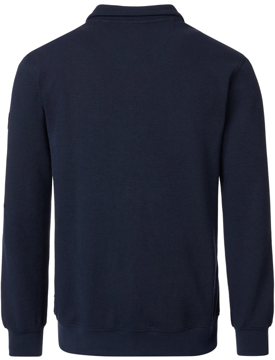 Casa Moda vest donkerblauw gebreid