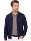 Vest Casa Moda gebreid navy normale fit rits