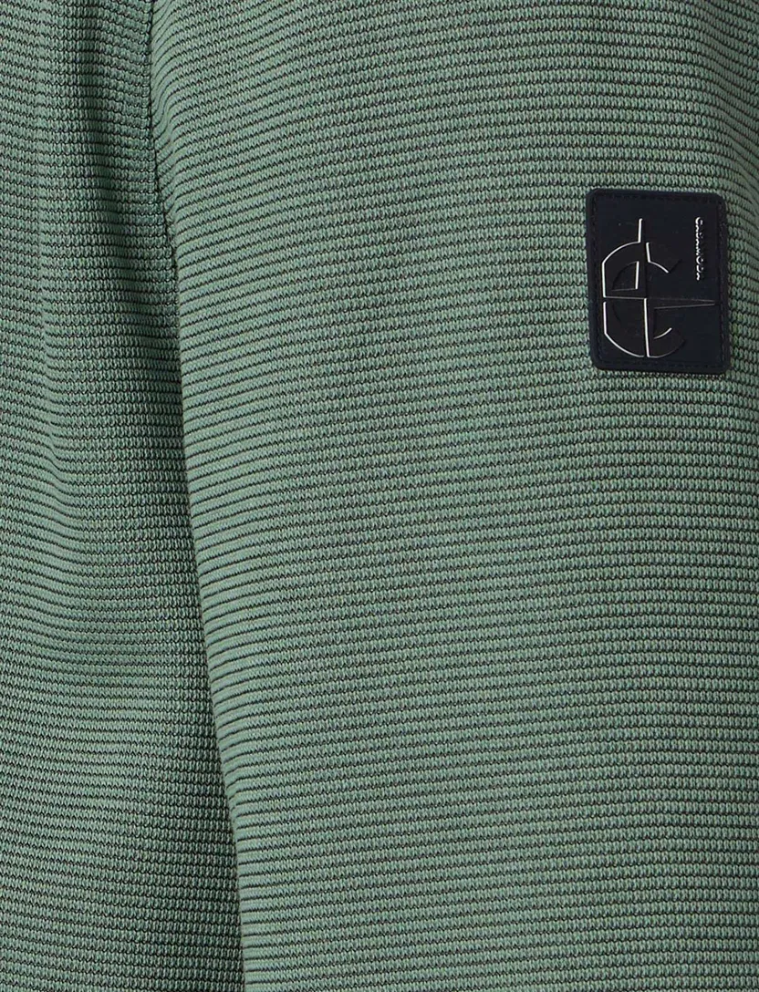 Groen vest met rits Casa Moda