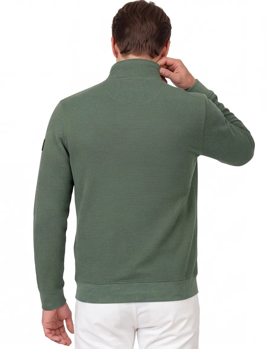 Vest met rits Casa Moda groen