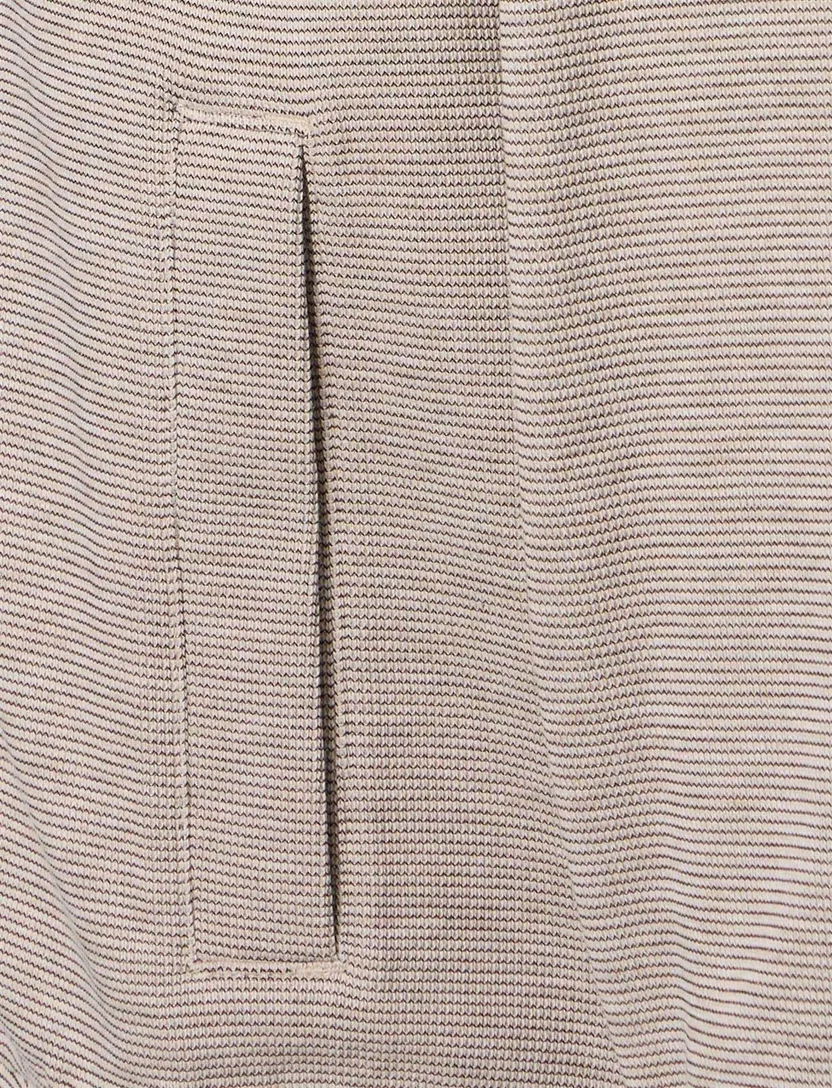 Beige Casa Moda vest gemeleerd wijde fit