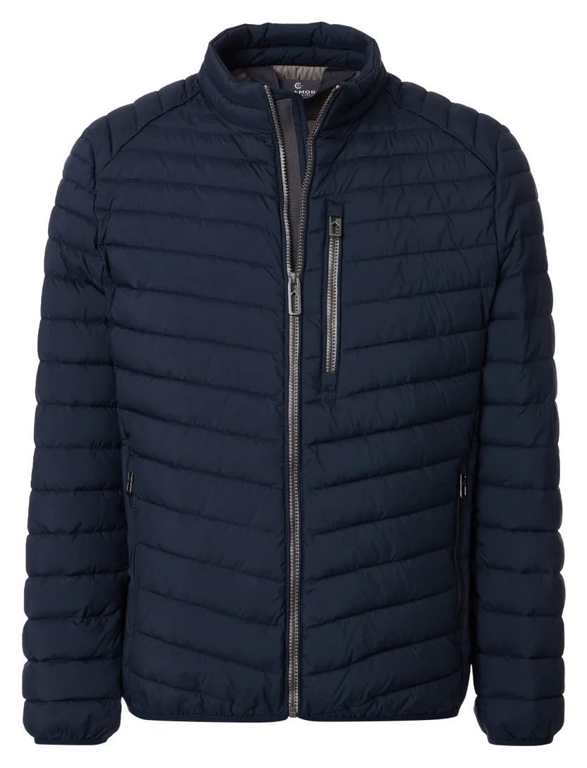 Navy tussenjas gewatteerd Casa Moda effen