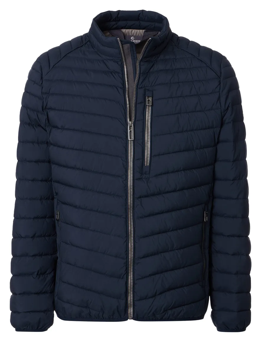 Tussenjas Casa Moda navy gewatteerd effen