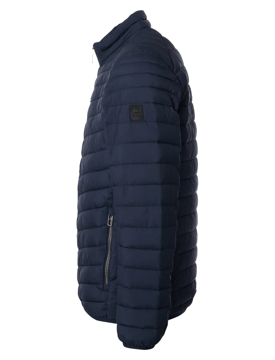 Tussenjas Casa Moda navy gewatteerd effen