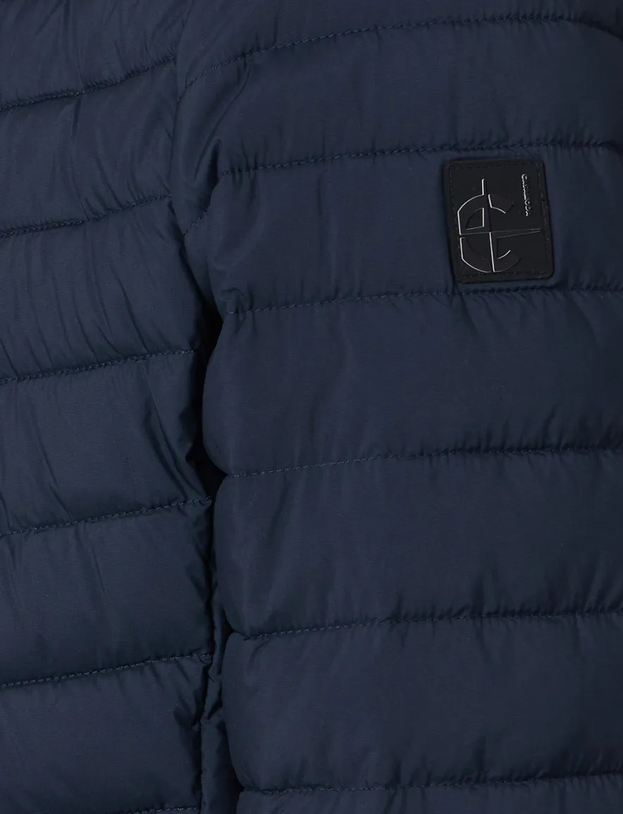 Tussenjas Casa Moda navy gewatteerd effen