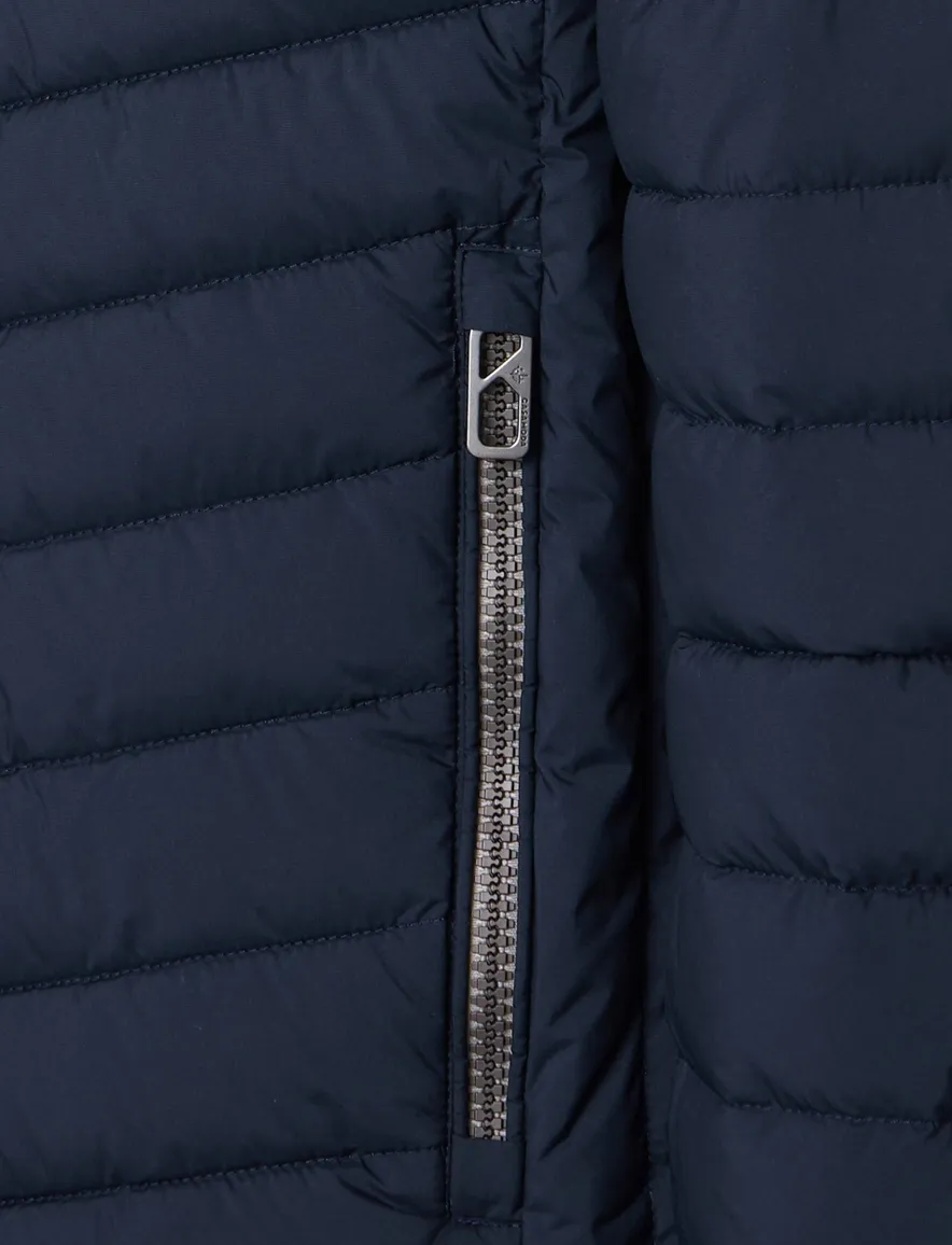 Tussenjas Casa Moda navy gewatteerd effen