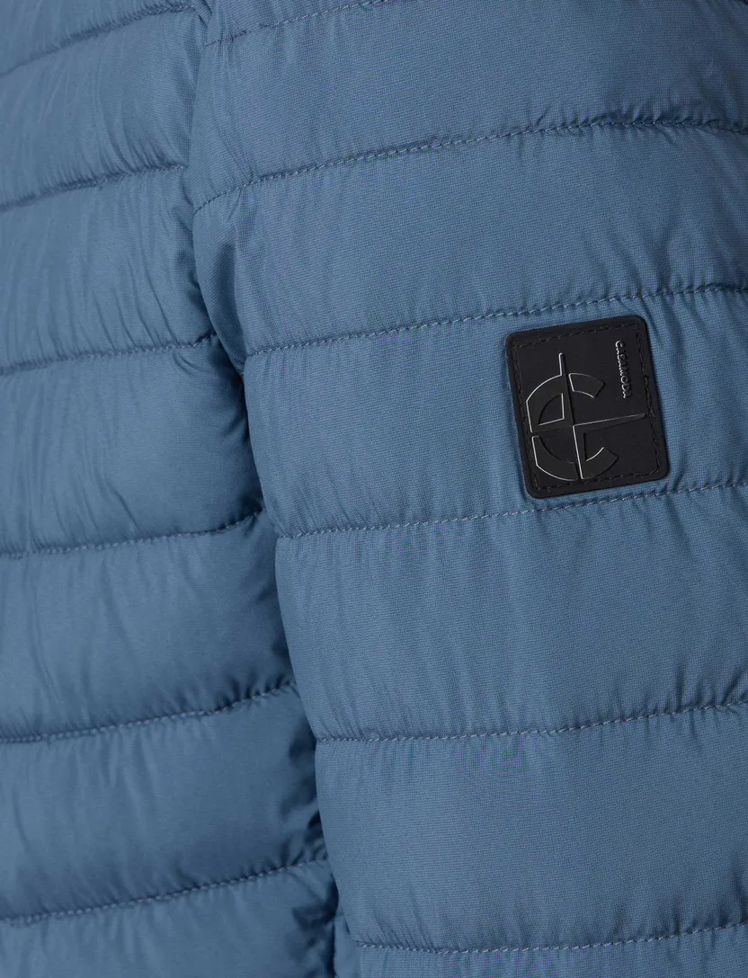 Blauwe tussenjas Casa Moda gewatteerd effen