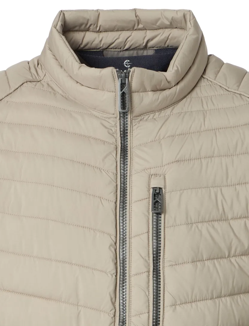Beige tussenjas Casa Moda gewatteerd met borstzak