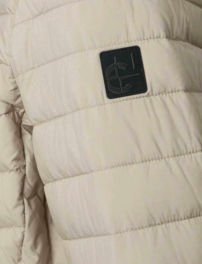 Beige tussenjas Casa Moda gewatteerd met borstzak