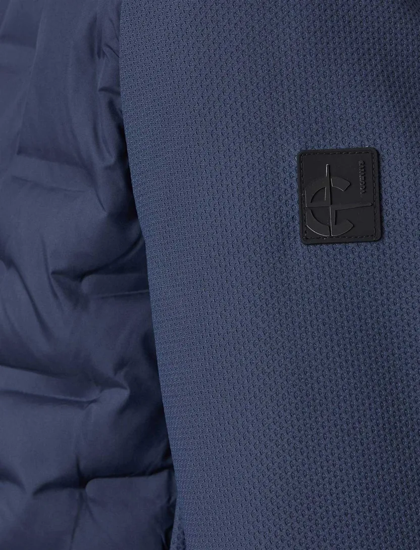 Donkerblauwe tussenjas Casa Moda borstzak gewatteerd