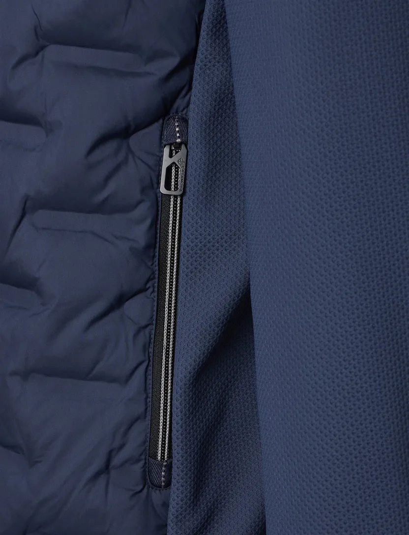 Donkerblauwe tussenjas Casa Moda borstzak gewatteerd