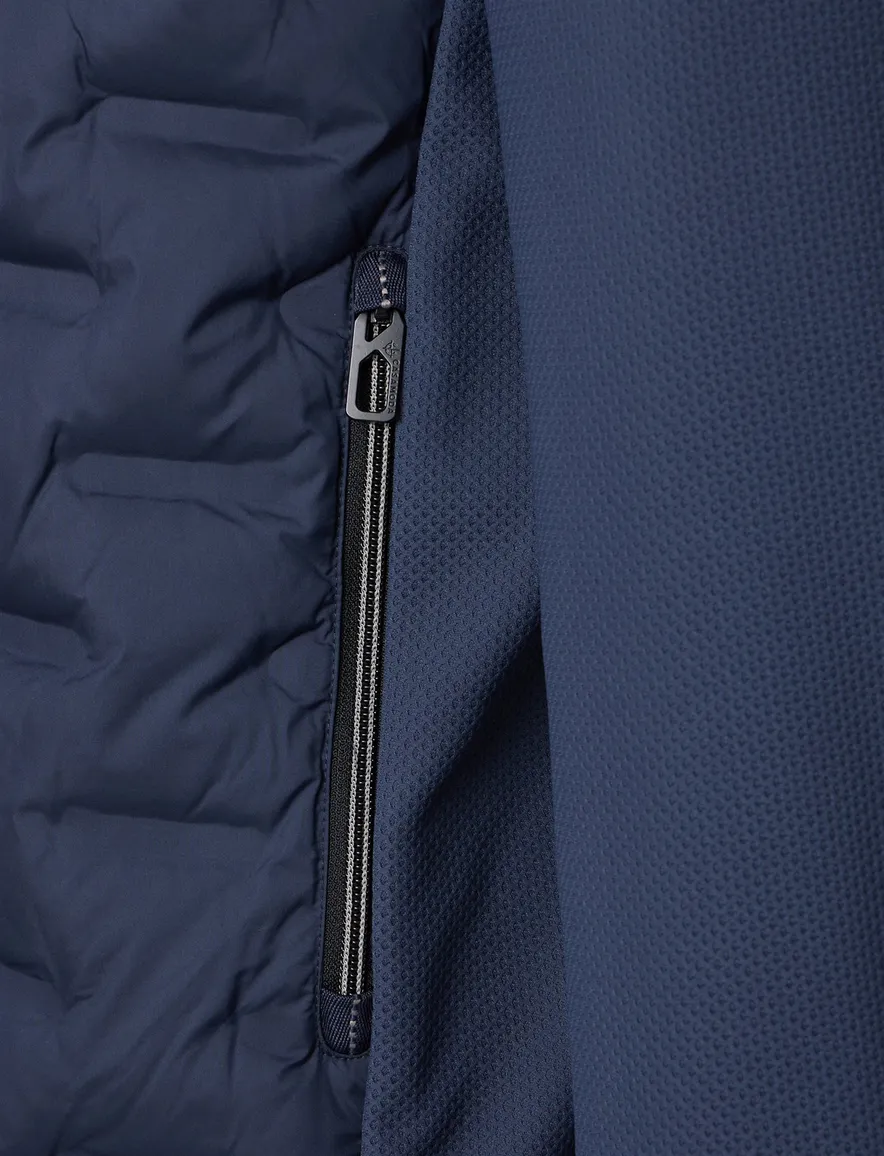 Tussenjas Casa Moda donkerblauw structuur borstzak