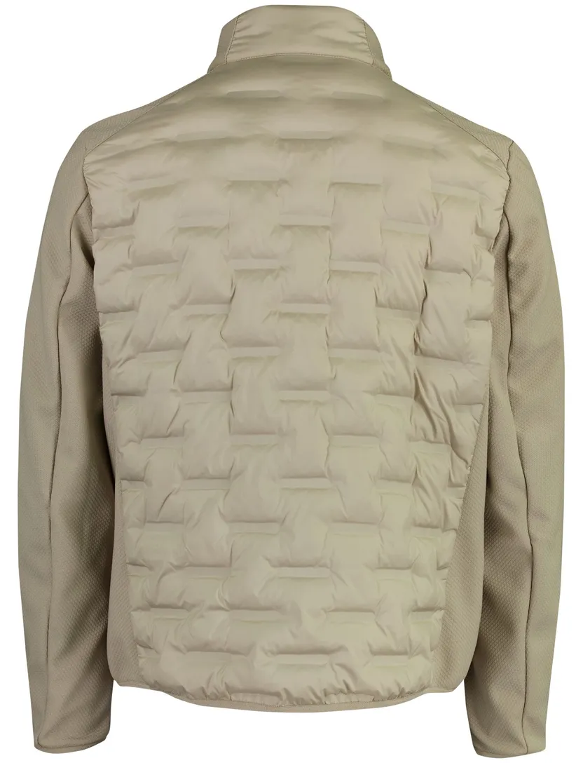 Beige jas quilted gewateerd Casa Moda kort 100% polyester voering