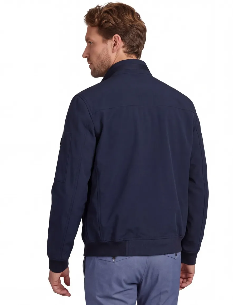 Tussenjas softshell jas Casa Moda waterafstotend navy polyester