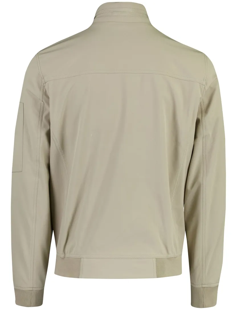 Beige jas softshell Casa Moda kort polyester dubbele borstzak