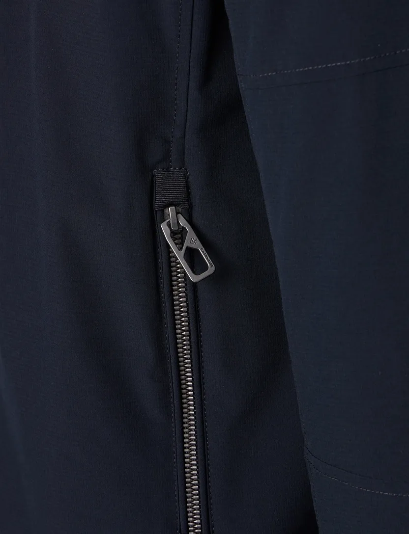 Tussenjas Casa Moda donkerblauw twee borstzakken rits