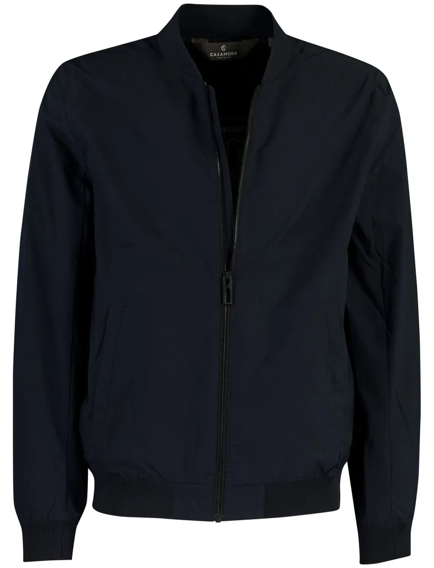 Zomer bomberjas Casa Moda waterafstotend navy 100% polyester
