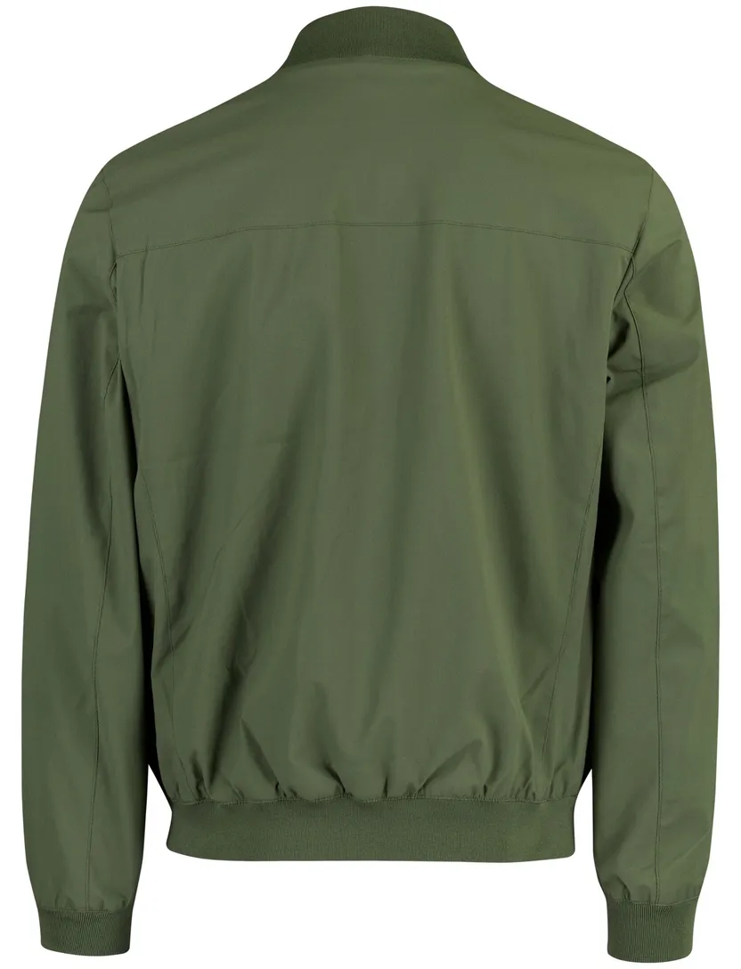 Groene bomber- zomerjas Casa Moda kort polyester met boord