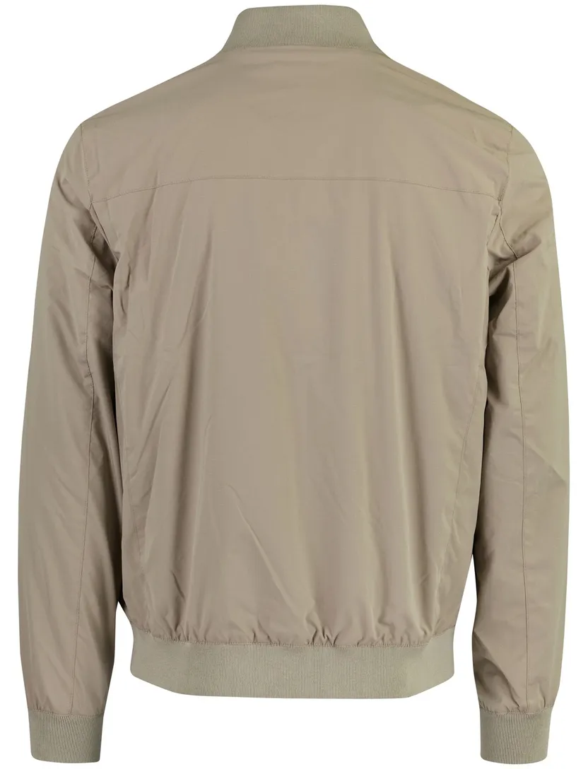 Beige bomber- zomerjas Casa Moda kort polyester met boord