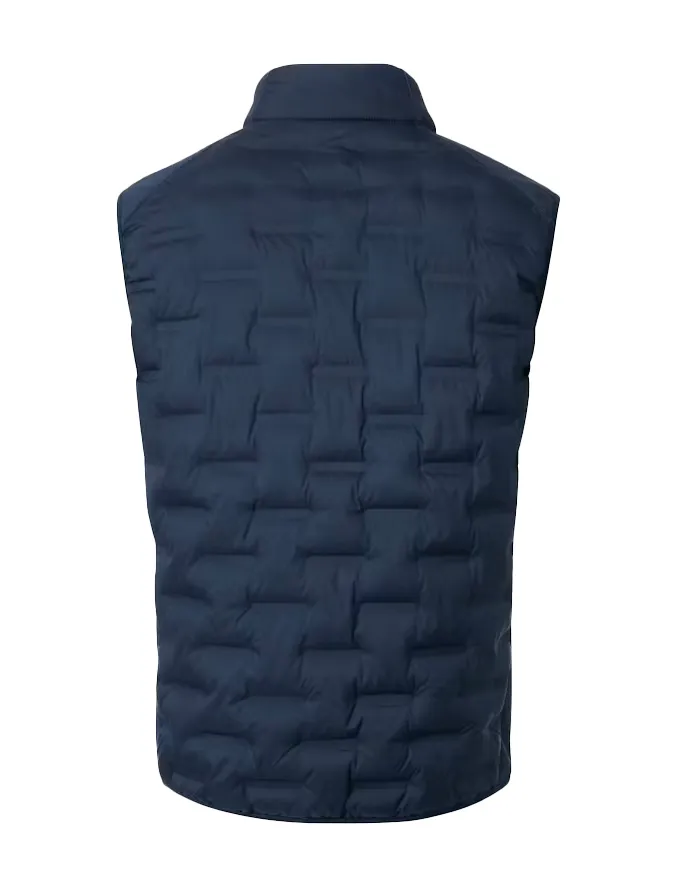 Bodywarmer donkerblauw Casa Moda opstaande kraag