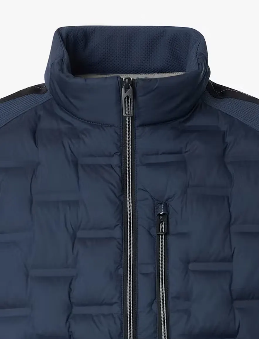 Bodywarmer donkerblauw Casa Moda opstaande kraag