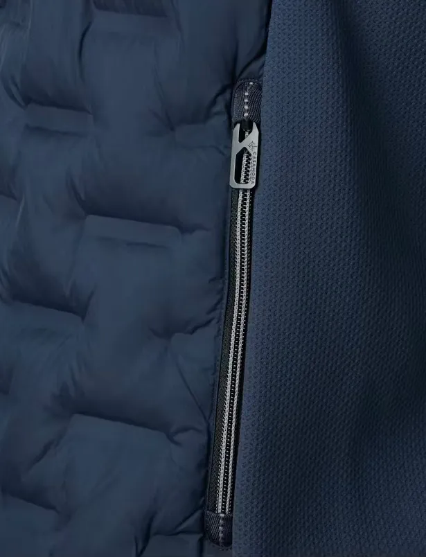 Bodywarmer donkerblauw Casa Moda opstaande kraag