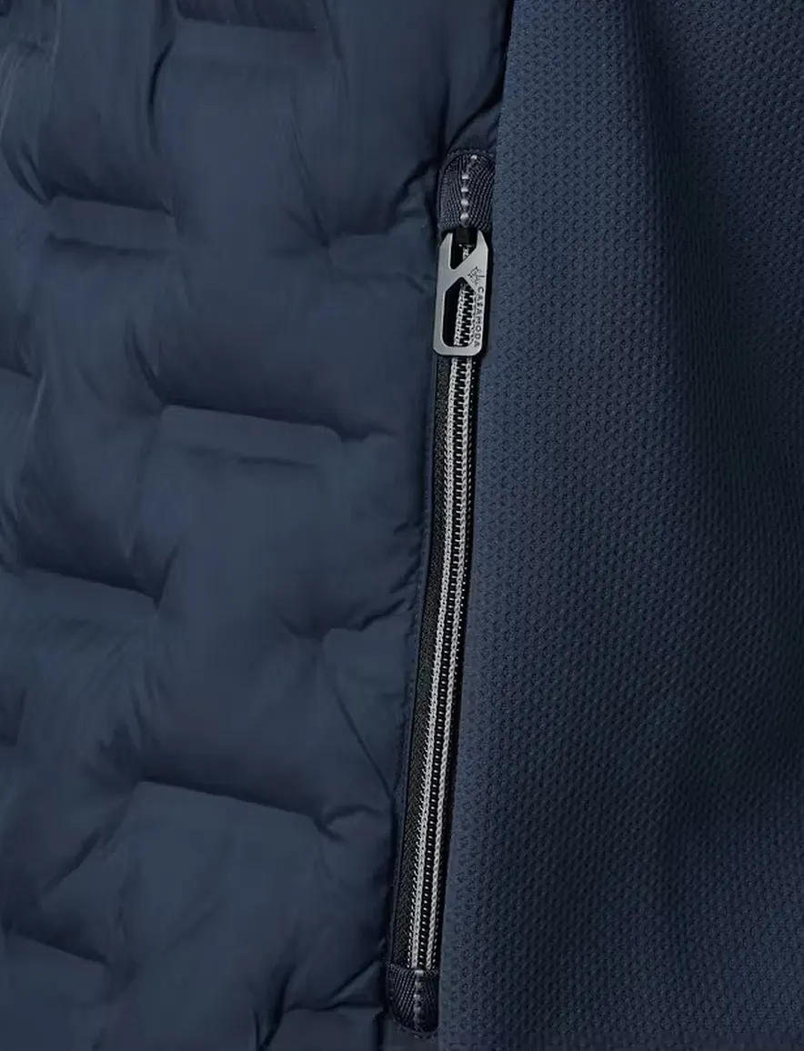 Bodywarmer donkerblauw Casa Moda opstaande kraag