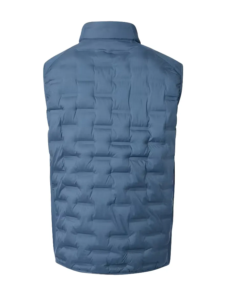 Bodywarmer blauw Casa Moda structuur