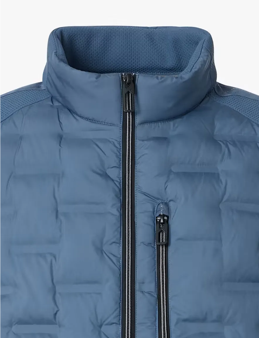 Bodywarmer blauw Casa Moda structuur