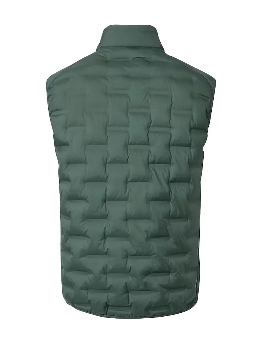 Groene gewatteerde bodywarmer Casa Moda