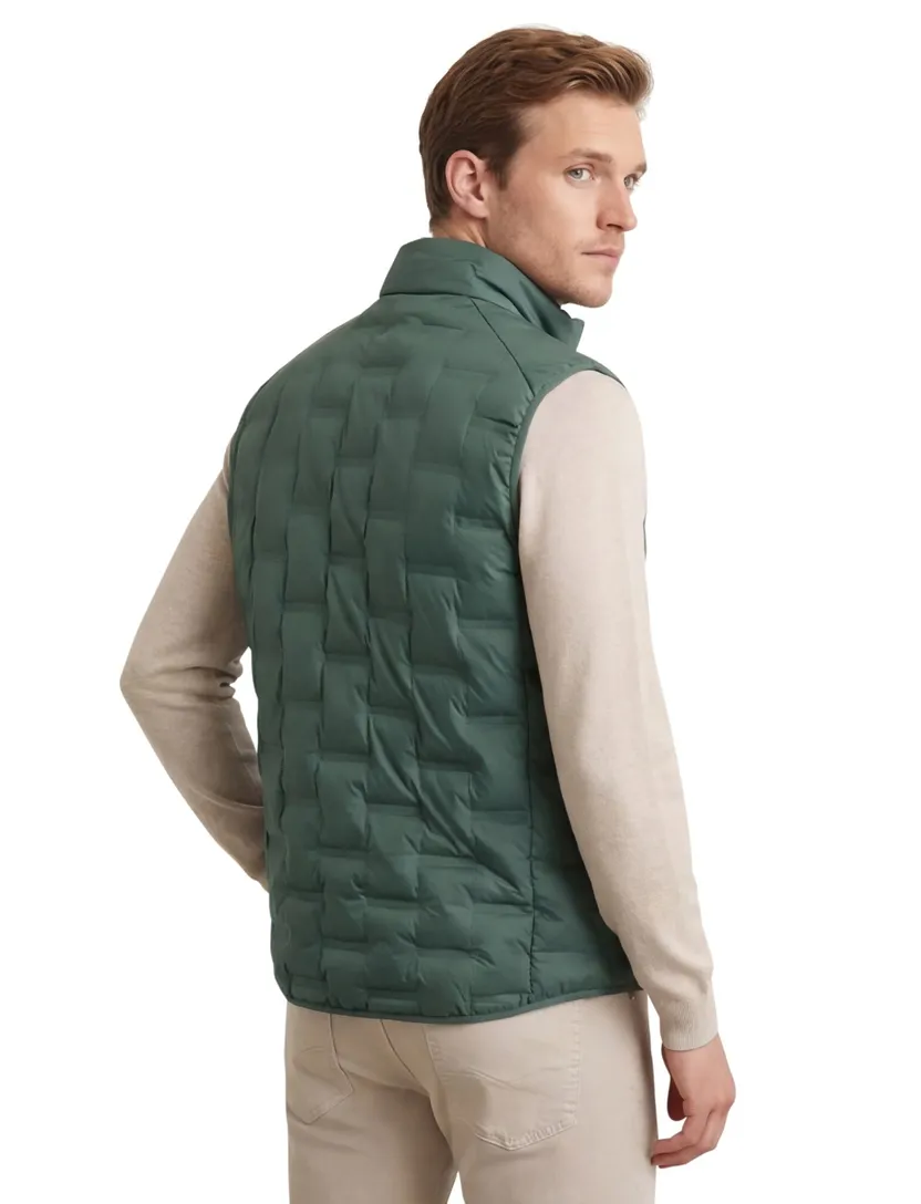 Bodywarmer groen Casa Moda gestructureerd