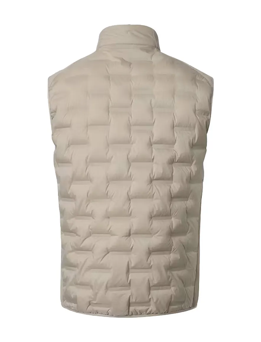 Beige bodywarmer Casa Moda patroon