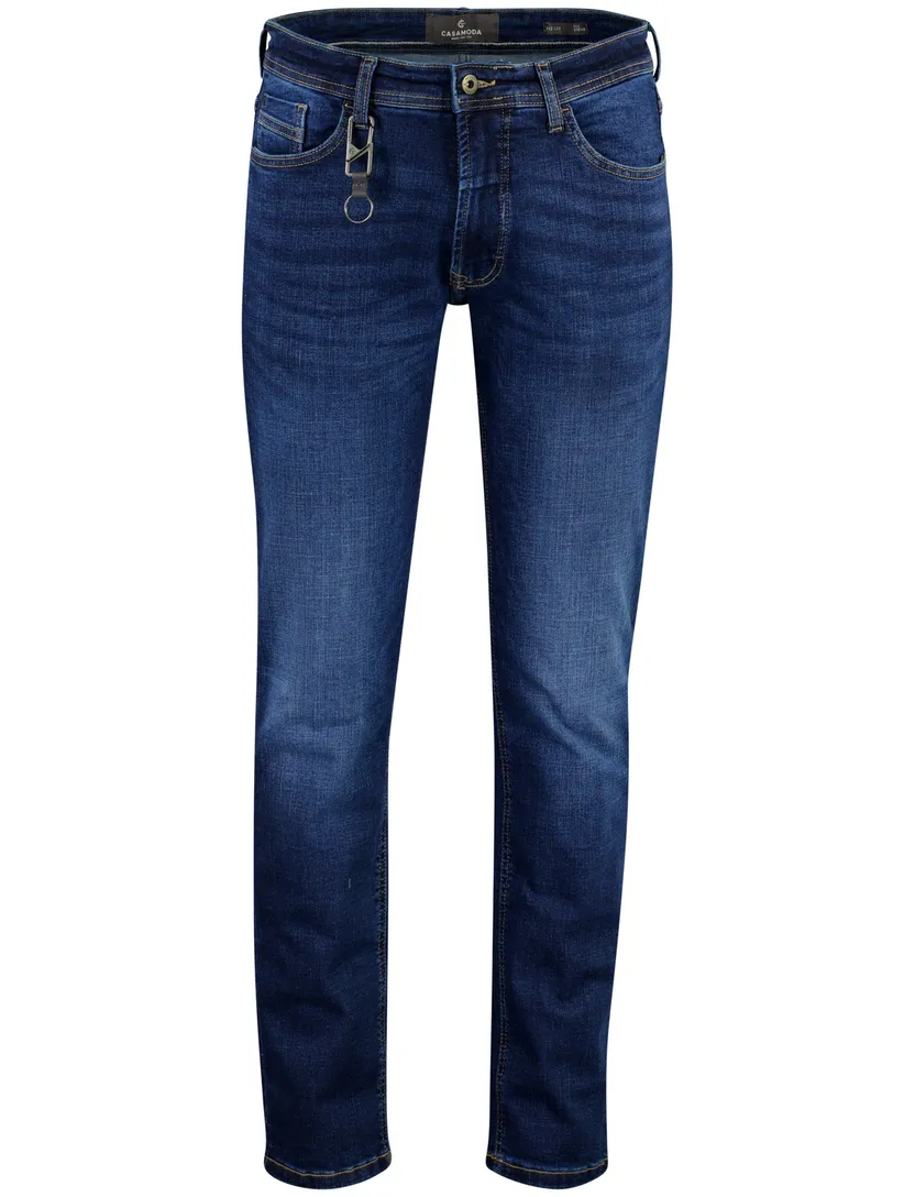 Jeans Casa Moda Steve blauw wijde fit zonder omslag