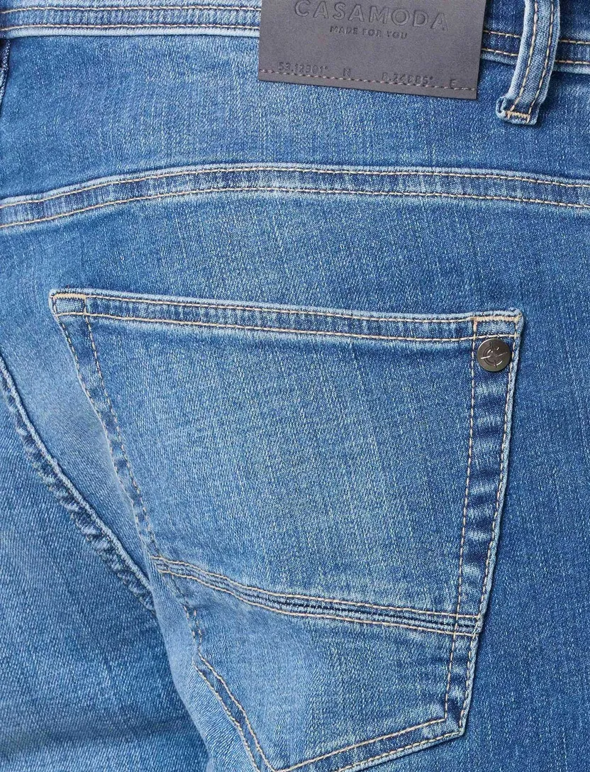 Jeans Casa Moda blauw spijker wijde fit