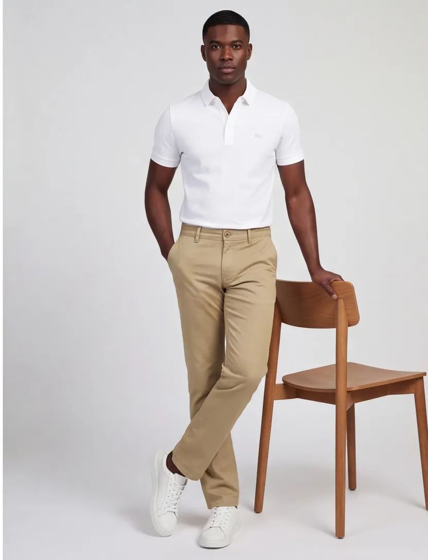 Chino Casa Moda Chris wijde fit khaki
