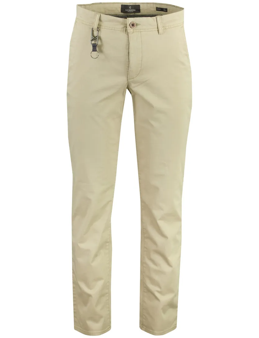 Chino Casa Moda Chris beige wijde fit