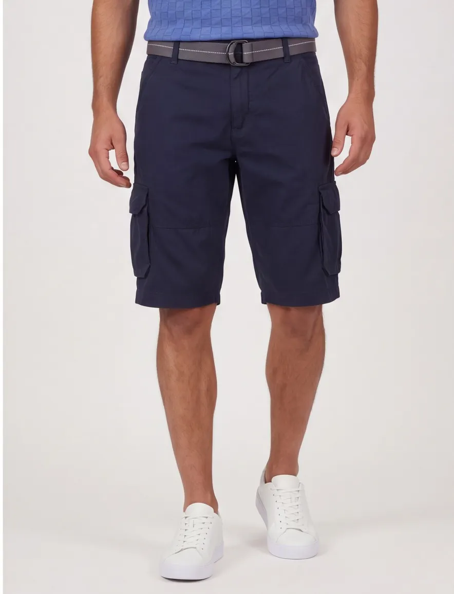 Casa Moda Ben cargo shorts donkerblauw