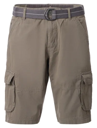 Casa Moda Cargo shorts Casa Moda khaki stoffen riem