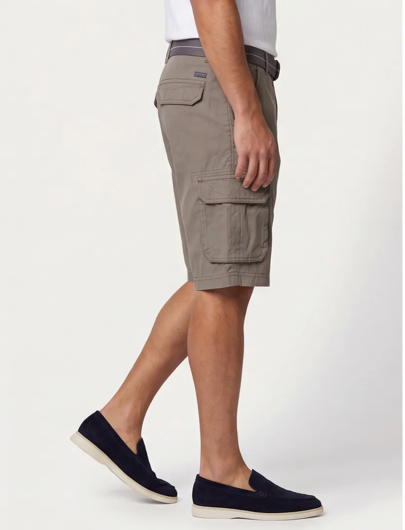 Cargo shorts Casa Moda khaki stoffen riem