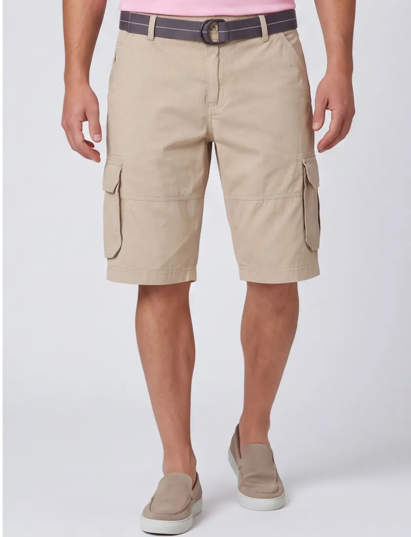 Shorts Casa Moda Ben cargo creme katoen