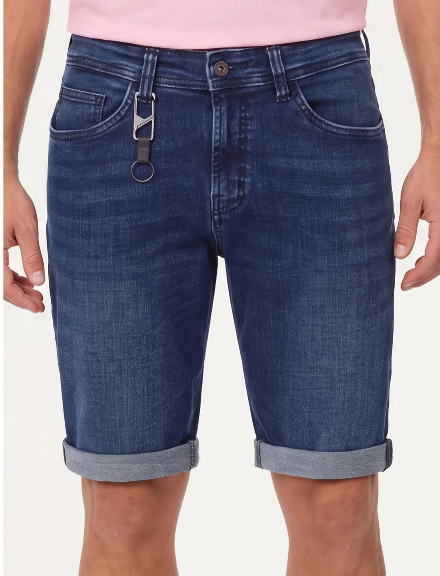 Casa Moda Steve shorts blauw denim