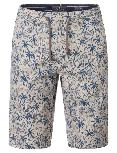 Casa Moda Casa Moda chino shorts creme Steve palm print