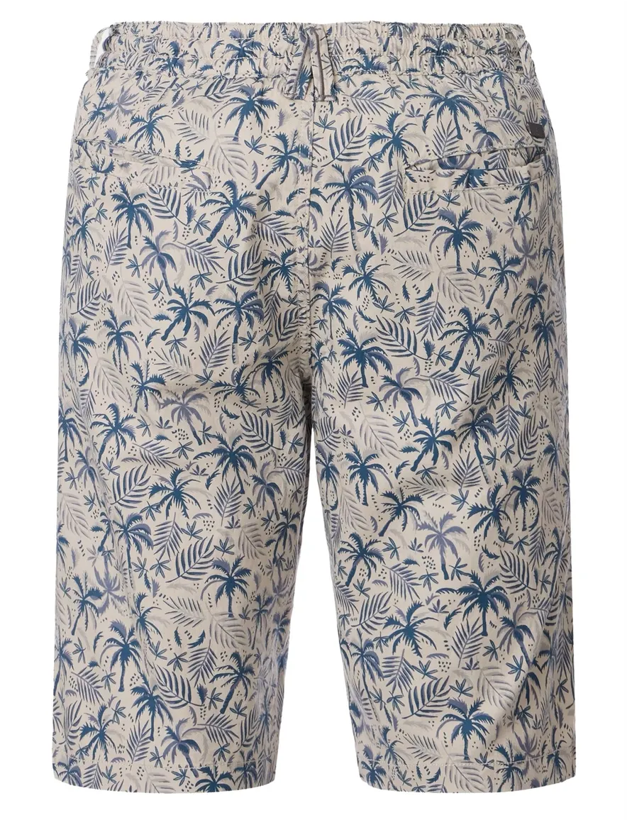 Casa Moda chino shorts creme Steve palm print
