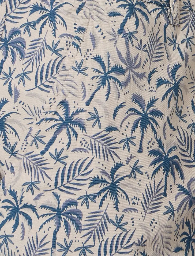 Shorts Casa Moda Steve palm print creme
