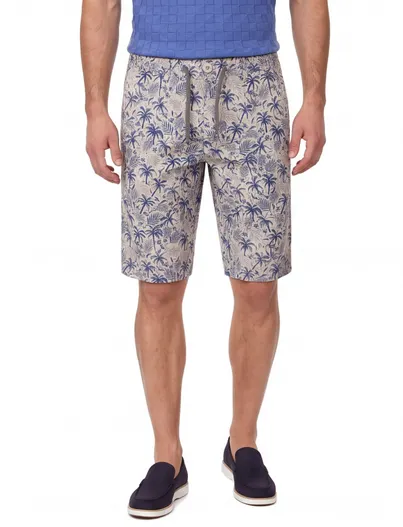 Casa Moda Shorts Casa Moda Steve palm print creme